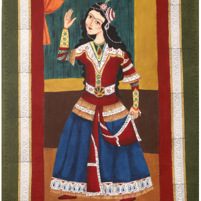 Ghalamkar with Hand Painting