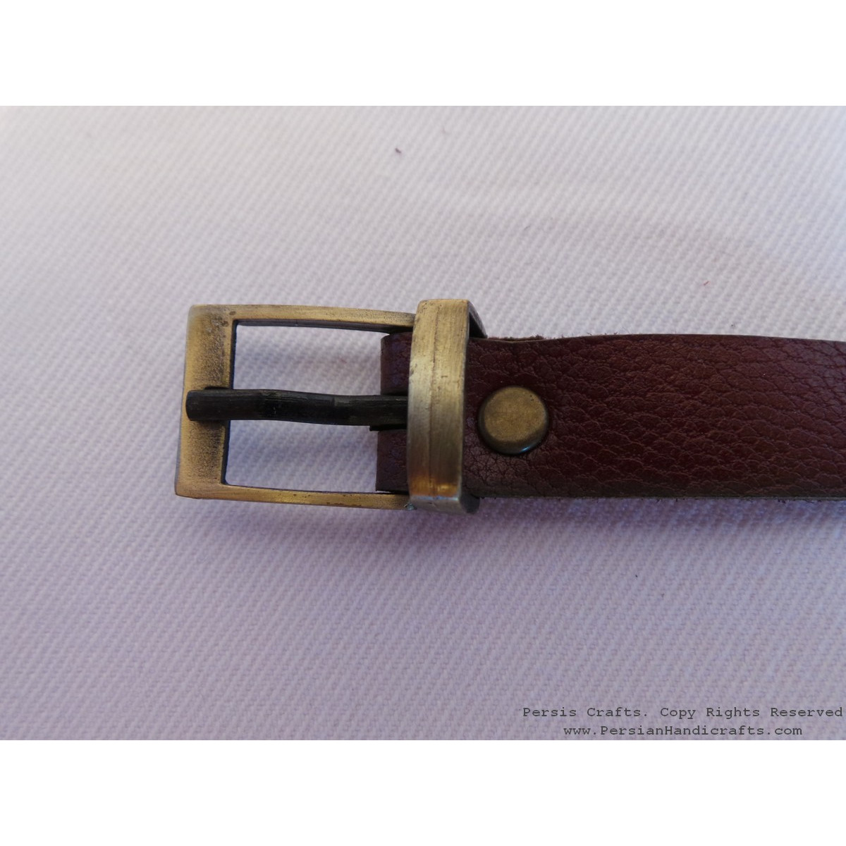 Enamel Minakari Leather Bracelet - HA3037-Persian Handicrafts