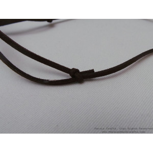 Enamel Minakari Pendant & Leather Necklace - HA3041-Persian Handicrafts