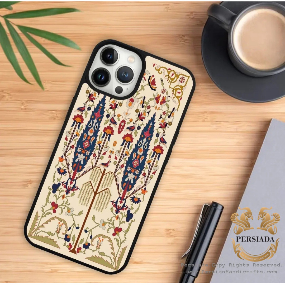Cell Phone Case | Printed Persian Motifs | HAC1003-Persiada Persian Handicrafts