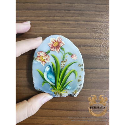 Decorative Piece | Painting  On Agate | PA2001