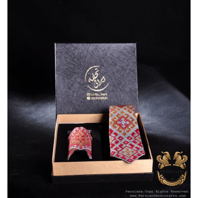 Tie Pocket Handkerchief Set | Balouch Needlework | PHW2002