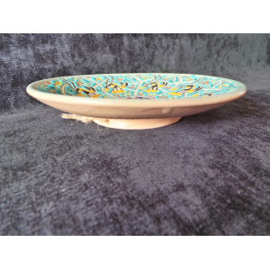Enameled Pottery Plate & Dish - HE1029-Persian Handicrafts