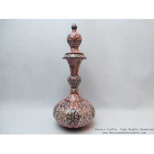 Liquor Decanter with Stopper - Enamel Minakari - HE2033-Persian Handicrafts