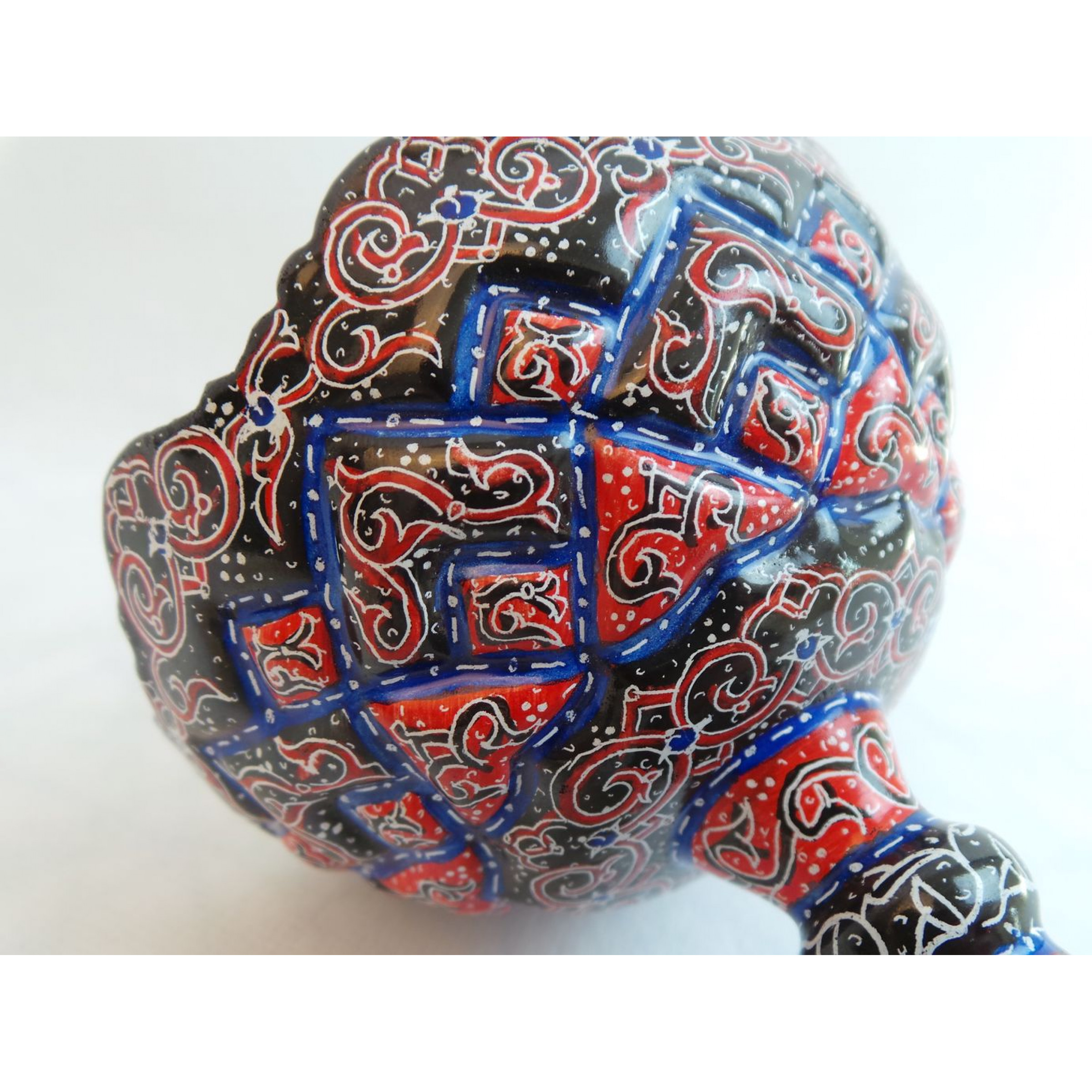 Enamel on Copper Pedestal Candy/Nut Bowl Dish HE3002 Persiada