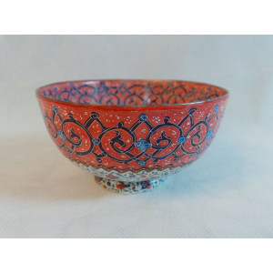 Enamel on Copper Candy Nuts Bowl - HE3007-Persian Handicrafts