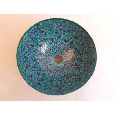 Enamel on Copper Candy/Nuts Bowl - HE3008