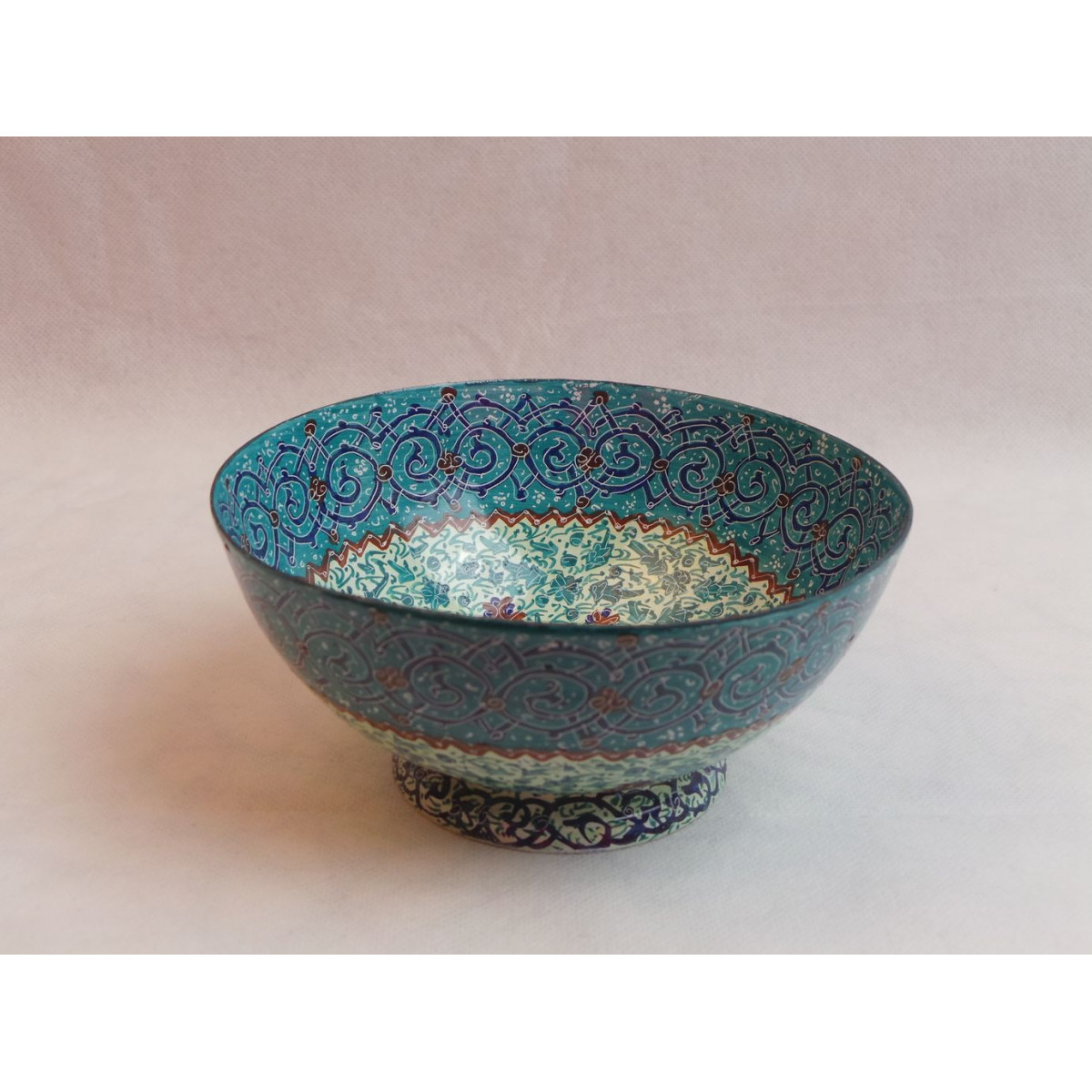 Soap Bowl Small Abstract Enameled Copper Bowl Enamel Dish Trinket Bowl Decorative Bowl Ring Bowl Medium Enamel Copper Ring Dish