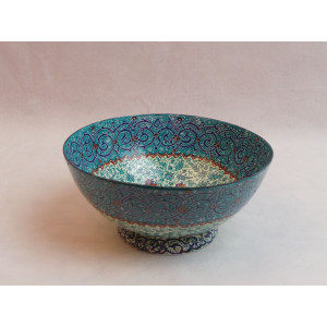Enamel on Copper Candy/Nuts Bowl - HE3009-Persian Handicrafts