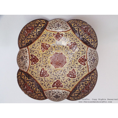 Enamel on Copper Pedestal Candy/Nut Bowl Dish - HE3010 Enamel on Copper Pedestal Candy/Nut Bowl Dish - HE3010