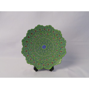 Enameled Wall Hanging Plate - HE3011-Persian Handicrafts
