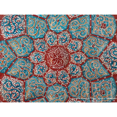 Wall Hanging Plate - Enamel (Minakari) on Copper - HE3030 Wall Hanging Plate - Enamel (Minakari) on Copper - HE3030
