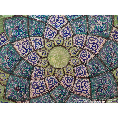 Wall Hanging Plate - Enamel (Minakari) on Copper - HE3032