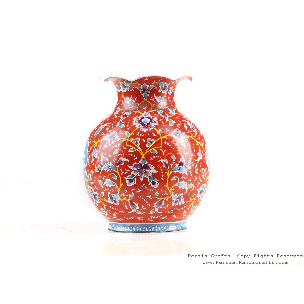 Enamel (Minakari) Mini Flower Vase - HE3614-Persian Handicrafts