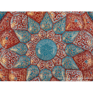 Enamel (Minakari) Wall Hanging Plate - HE3616-Persian Handicrafts