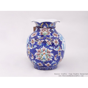 Enamel (Minakari) Mini Flower Vase - HE3704-Persian Handicrafts