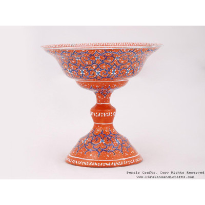 Enamel (Minakari) Pedestal Compote Candy Dish - HE3706