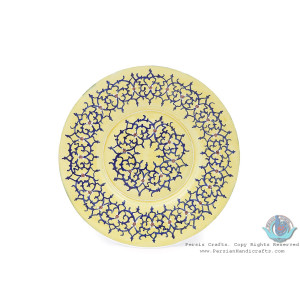 Enamel (Minakari) Tea Cup & Saucer - HE3804-Persian Handicrafts
