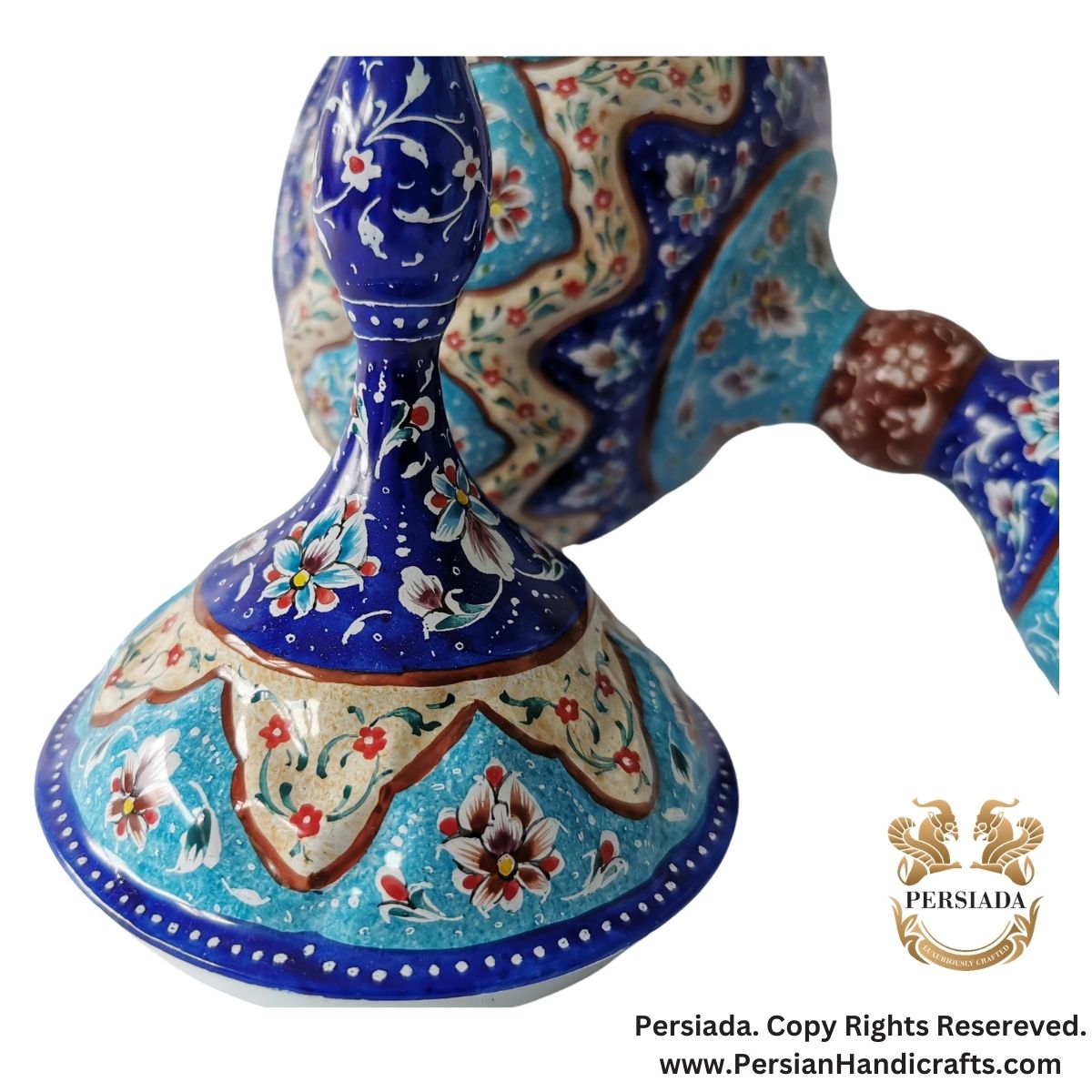 Pedestal Candy Dish | Enamel  | HE9002-Persiada Persian Handicrafts