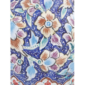 Enamel Protruded Toranj Minakari Flower Vase - HE3901-Persian Handicrafts