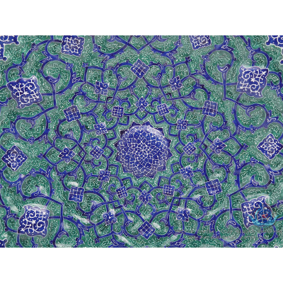 Enamel Protruded Eslimi Minakari Wall Hanging Plate - HE3905 Enamel Protruded Eslimi Minakari Wall Hanging Plate - HE3905