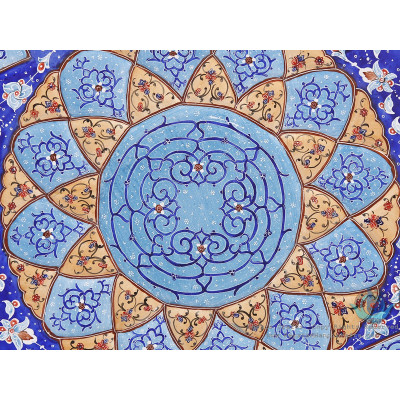 Enamel Toranj Eslimi Minakari Octogonal Wall Plate - HE3909 Enamel Toranj Eslimi Minakari Octogonal Wall Plate - HE3909
