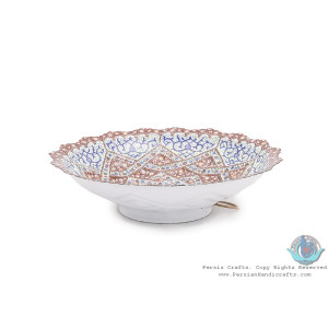 Enamel Protruded Custom Design Minakari Mini Bowl - HE3915-Persian Handicrafts