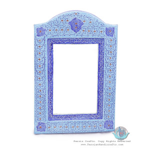 Classy Enamel Eslimi Design Minakari Wall Mirror - HE3920-Persian Handicrafts