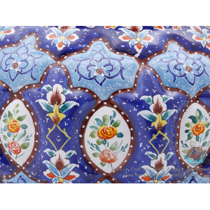 Privileged Candy Dish w Eslimi & Toranj Minakari Design - HE4003-Persian Handicrafts