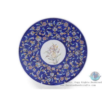 Exceptional Azure Wall Plate w Colorful Eslimi Toranj - HE4008