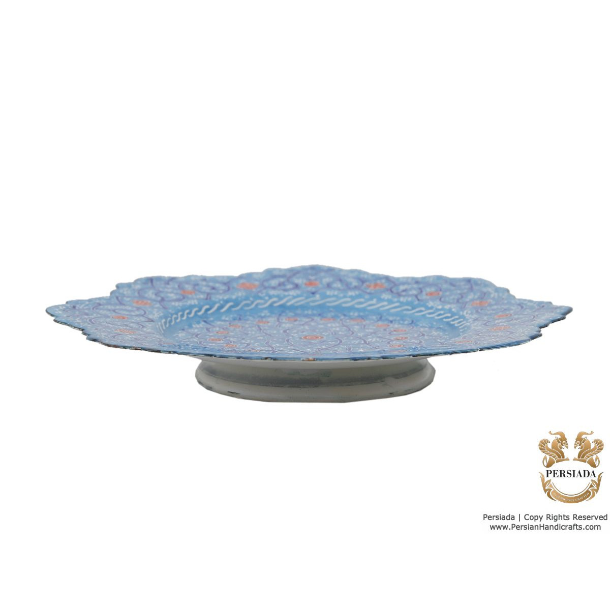 Decorative Bowl & Plate - Enamel Minakari | HE4101 Persiada-Persian Handicrafts