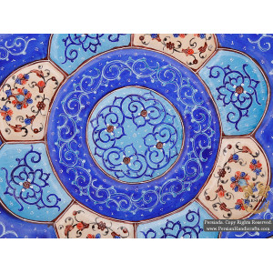 Wall Hanging Plate | Hand Painted Minakari | HE5105-Persian Handicrafts