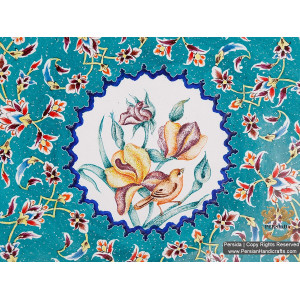 Wall Plate | Hand Painted Minakari | HE5202-Persian Handicrafts