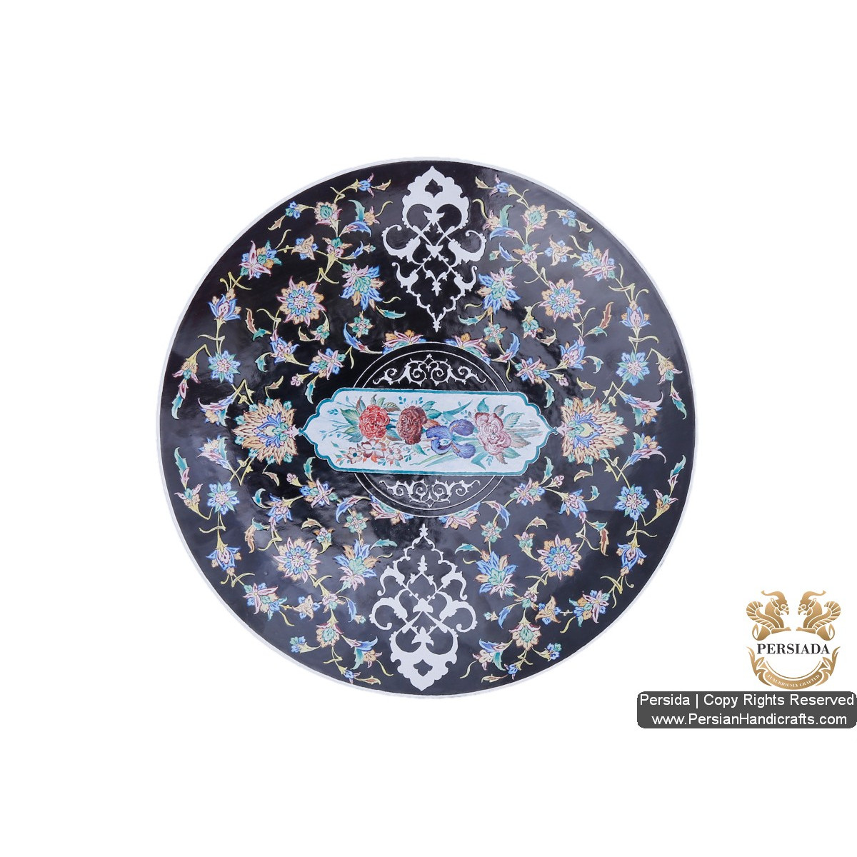 Decorative Plate | Hand Painted Minakari | Persiada HE5203