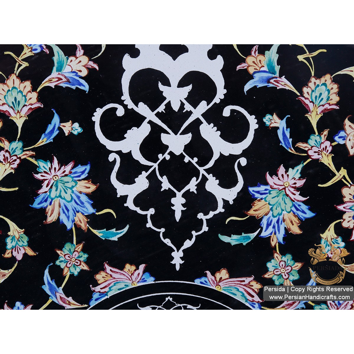 Wall Plate | Hand Painted Minakari | HE5203-Persian Handicrafts