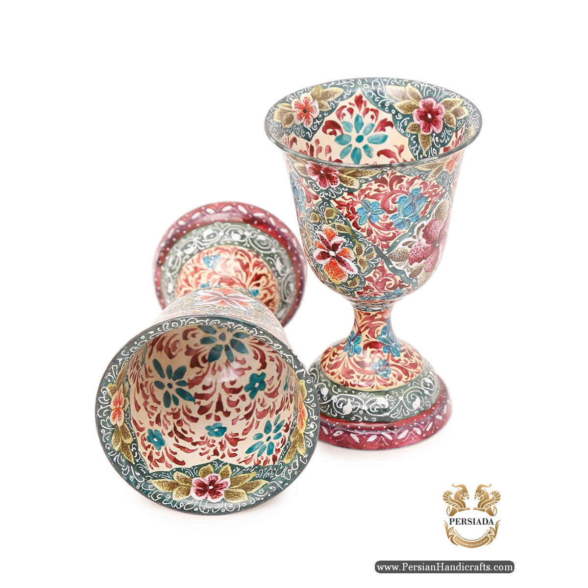 Sake Set | Hand Painted Minakari | HE6107-Persian Handicrafts