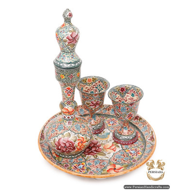 Sake Set | Hand Painted Minakari | HE6107 Sake Set | Hand Painted Minakari | HE6107