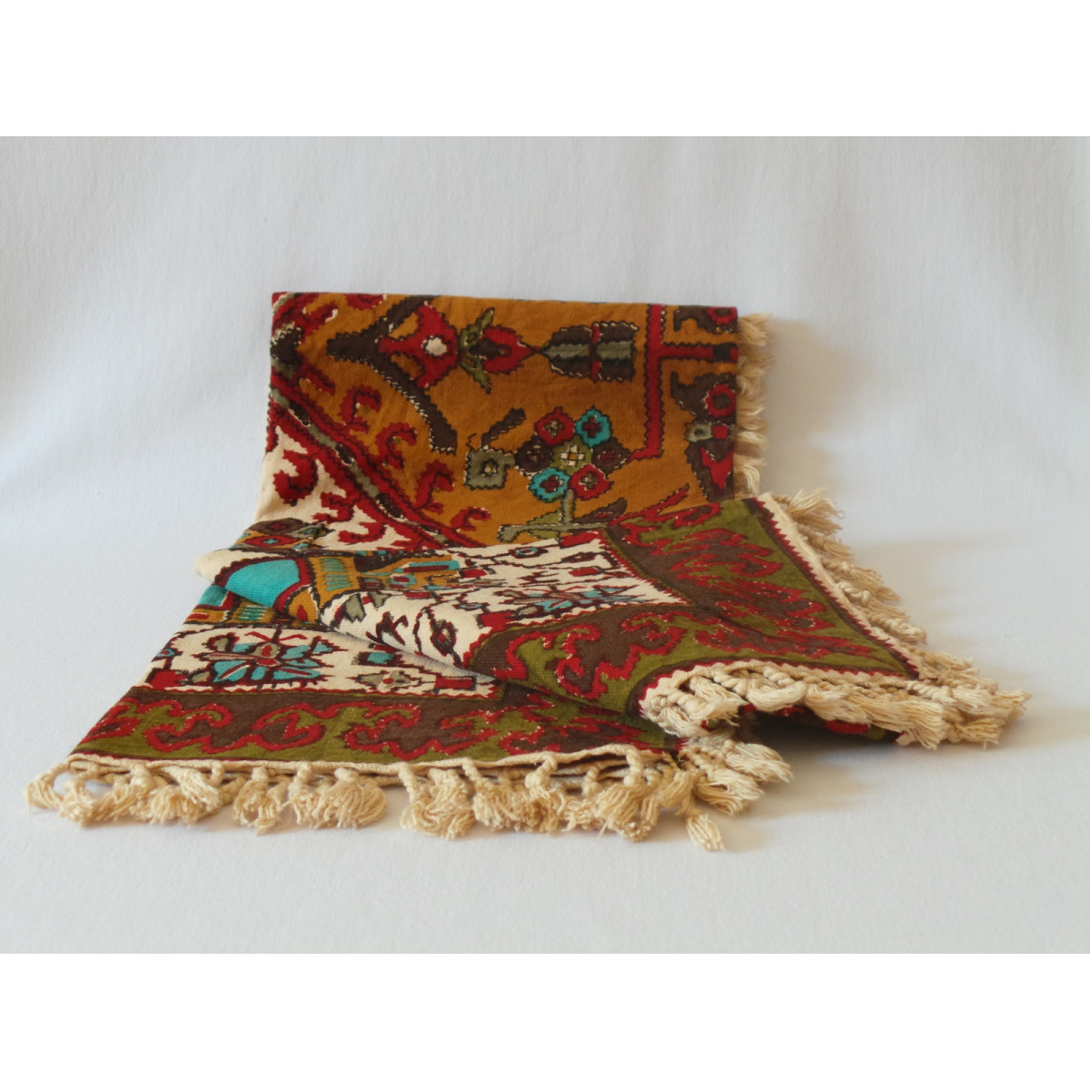 Persian Ghalamkar Tablecloth - HGH2051-Persian Handicrafts