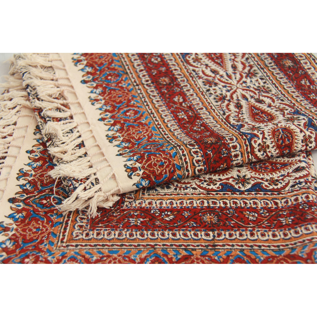 Persian Ghalamkar Tablecloth - HGH3054-Persian Handicrafts
