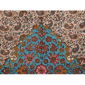 Persian Tapestry (Ghalamkar) Tablecloth - HGH3602-Persian Handicrafts