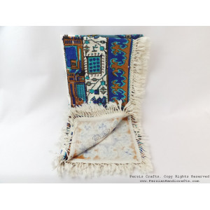 Persian Tapestry (Ghalamkar) Kilim Style Tablecloth - HGH3604-Persian Handicrafts