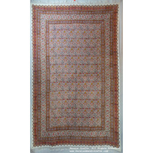 Persian Tapestry (Ghalamkar) Tablecloth - HGH3606-Persian Handicrafts