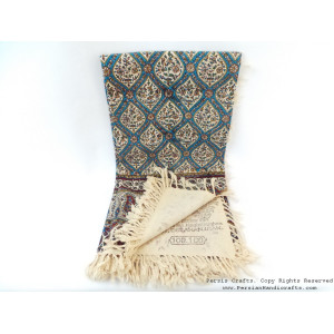 Persian Tapestry (Ghalamkar) Tablecloth - HGH3612-Persian Handicrafts