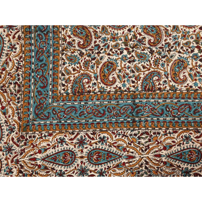 Persian Tapestry (Ghalamkar) Toranj Style Tablecloth - HGH3613