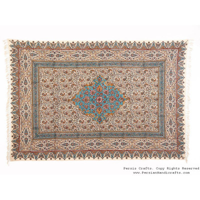 Persian Tapestry (Ghalamkar) Toranj Style Tablecloth - HGH3613