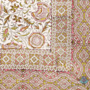 Persian Tapestry (Ghalamkar) Tablecloth - HGH3800-Persian Handicrafts