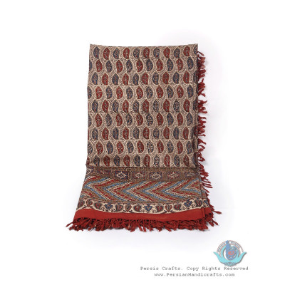 Vintage Look Persian Bote Jeghe Ghalamkar Tablecloth - HGH3902 Vintage Look Persian Bote Jeghe Ghalamkar Tablecloth - HGH3902