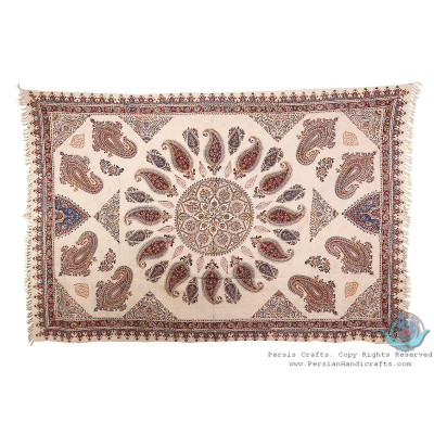 Multi Paisley Tapestry Ghalamkar Tablecloth - HGH3903