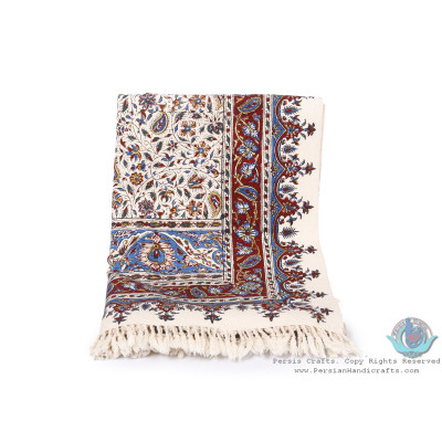Persian Tapestry Paisley & Flower Ghalamkar Tablecloth - HGH3910 Persian Tapestry Paisley & Flower Ghalamkar Tablecloth - HGH3910