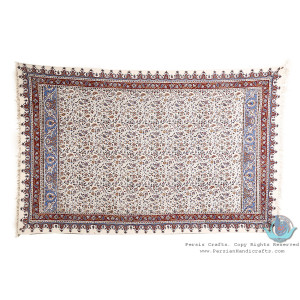 Persian Tapestry Paisley & Flower Ghalamkar Tablecloth - HGH3910-Persian Handicrafts